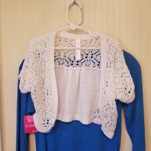 Girls sweater shrug jacket 7/8